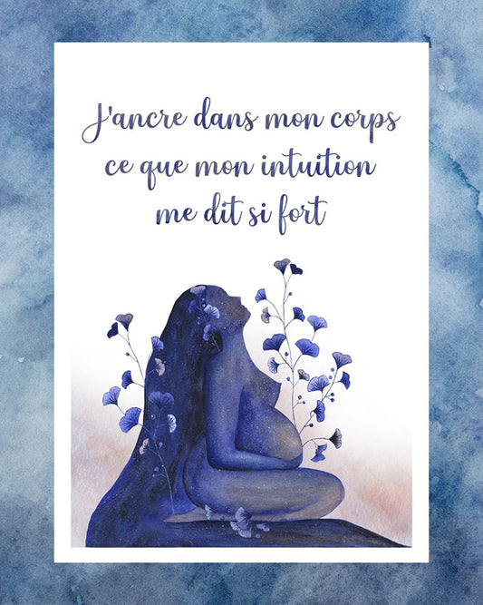 J'ancre - Aquarelle de Naissance