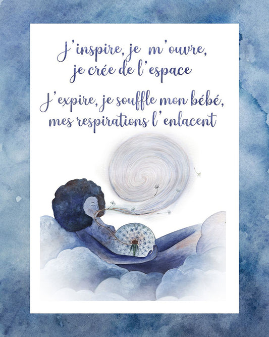 J'inspire - Aquarelle de naissance