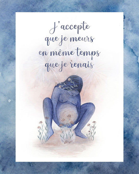 J'accepte - Aquarelle de naissance