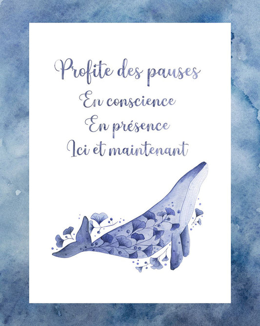 Profite des pauses- Aquarelle de naissance