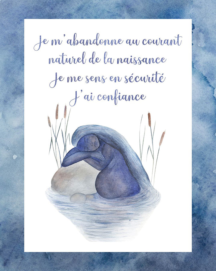 Je m'abandonne - Aquarelle de naissance